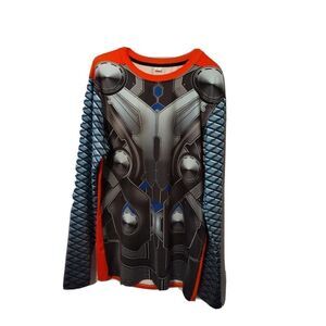 Marvels Thor Activewear Shirt Men's Large Comic Lover Shirt Long Sleeve Uniform